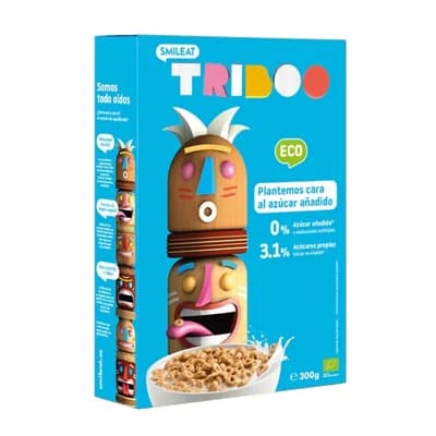 Smileat BIO Dětské cereální kroužky s rostlinnými proteiny bez přidaného cukru