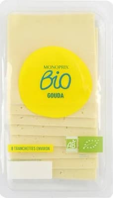 Monoprix Biologique BIO Gouda, plátky
