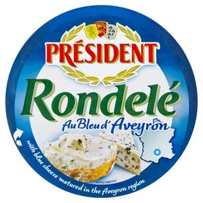 PRÉSIDENT Rondelé Nezrající sýr se sýrem s modrou plísní chlaz. 3 x