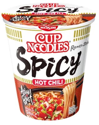 Nissin Instantní nudlová polévka Hot Chilli Spicy