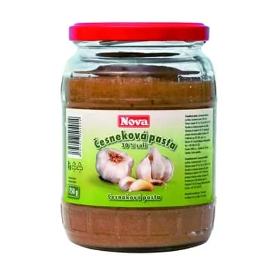 NOVA Česneková pasta 30% soli sklo