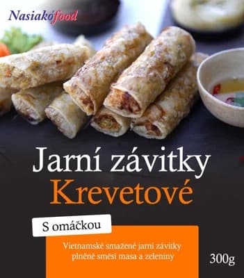 Jarní krevetové závitky s omáčkou