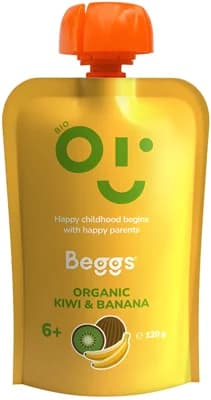 Beggs BIO Kiwi a banán Ovocný příkrm