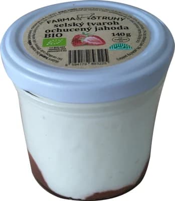 Farma Struhy BIO Selský tvaroh ochucený jahoda