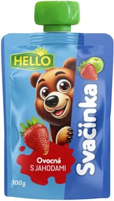 Hello Ovocná svačinka s jahodami kapsička