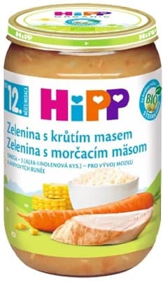 HiPP BIO Zelenina s krůtím masem