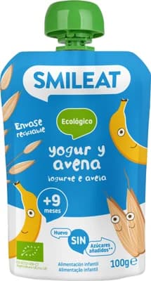 Smileat BIO Kapsička řecký jogurt, banán a oves