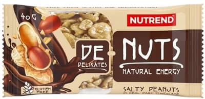 Nutrend DeNuts - Slané arašídy v hořké čokoládě