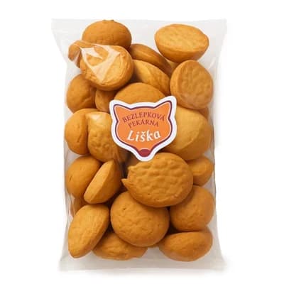 Bezlepková pekárna Liška Bezlepkové piškoty kulaté