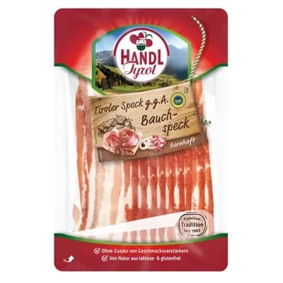 Bauchspeck Tyrolský špek sušený bok plátky chlaz.