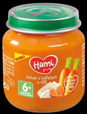 Hami masozeleninový příkrm Mrkev s kuřetem a rýží