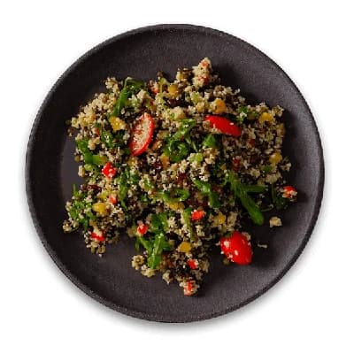 Authentic Salát z černé čočky s kuskusem