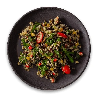 Authentic Salát z černé čočky s kuskusem