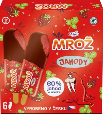 Mrož jahodový multipack (6×50 ml)