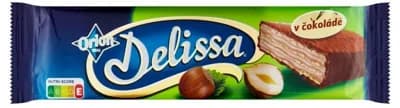 ORION Delissa oplatka s lískooříškovou náplní máčená v mléčné čokoládě