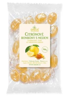 GREŠÍK Citrónové bonbóny s medem