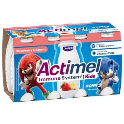 Danone Actimel Kids Immune system jahoda banán chlaz. 3 x (8 x )
