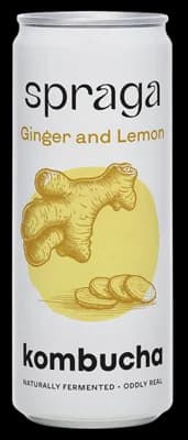 Spraga BIO Kombucha Ginger & Lemon plech