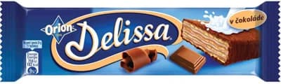ORION Delissa oplatka s kakaovou náplní máčená v mléčné čokoládě