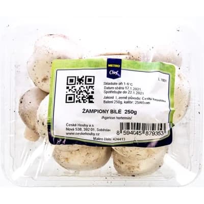 METRO Chef Žampiony bílé 25/50 I. CZ čerstvé