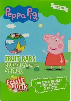 Fruitfunk Prasátko Pepa borůvkové tyčinky 4×20 g