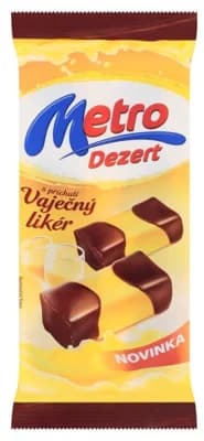 Metro Dezert s příchutí vaječný likér