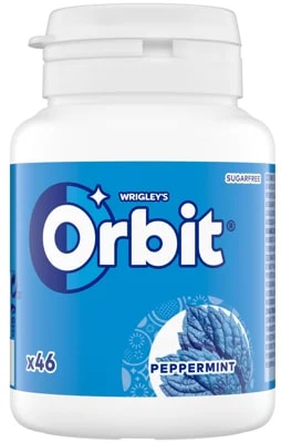 Wrigley's Orbit Žvýkačky bez cukru s peppermintovou příchutí dóza
