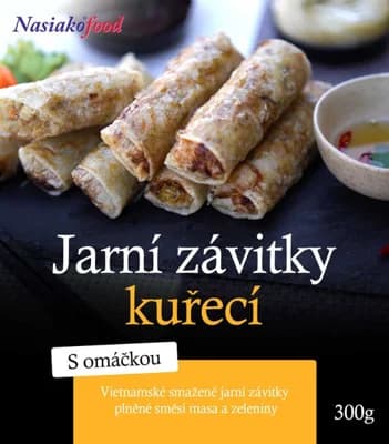 Jarní kuřecí závitky s omáčkou