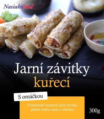 Jarní kuřecí závitky s omáčkou