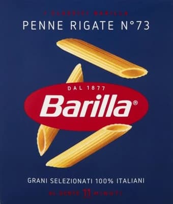 Barilla Penne Rigate Grani Selezionati 100% Italiani