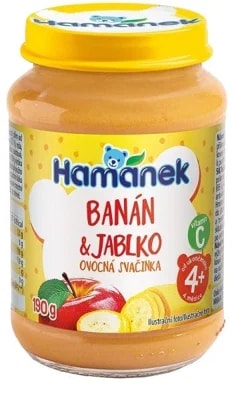 Hamánek Dětská výživa s jablky a banány