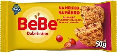 Opavia Cereální bochánek BeBe Dobré Ráno Naměkko brusinka a ovoce