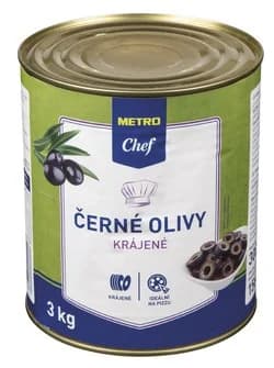 METRO Chef Olivy černé krájené