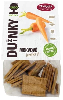 Biopekárna Zemanka Slané krekry s dužinou z mrkve
