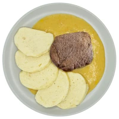 Pappudia Svíčková na smetaně s houskovým knedlíkem