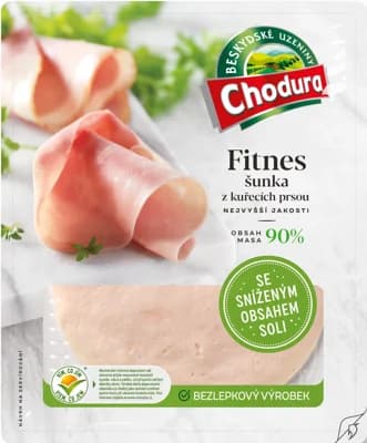 Chodura Fitnes šunka z kuřecích prsou se sníženým obsahem soli 90%
