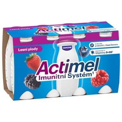 Danone Actimel Jogurtové mléko lesní plody chlaz. 3 x (8 x )