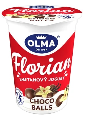 Olma Florian smetanový jogurt chocoballs