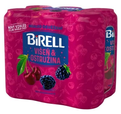 Birell Višeň a ostružina nealkoholický 6×0,5 l plech