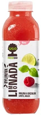 UGO RAW limonáda malina a bazalka