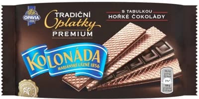 Opavia Kolonáda oplatky s tabulkou hořké čokolády Premium