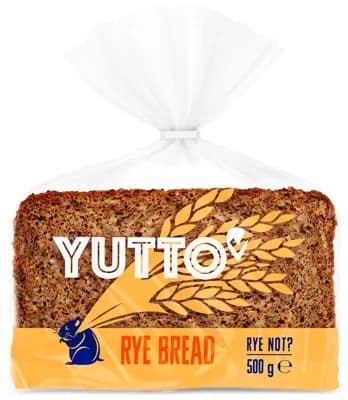 Yutto Celozrnný žitný chléb, krájený