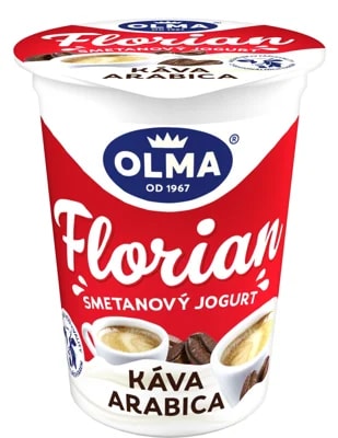 Olma Florian smetanový jogurt káva Arabica