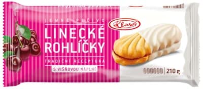 Klasa Linecké rohlíčky v jogurtové polevě s višňovou náplní