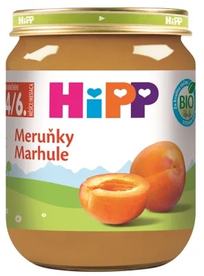 HiPP BIO Ovocný příkrm meruňky