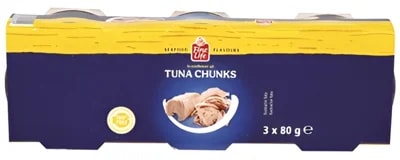 Fine Life Tuňák kousky v rostlinném oleji 3 x 80 g