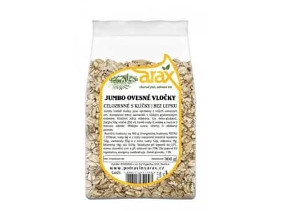 ARAX Ovesné vločky bezlepkové jumbo, celozrnné s klíčky