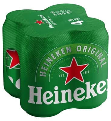 Heineken 4×0,33 l plech