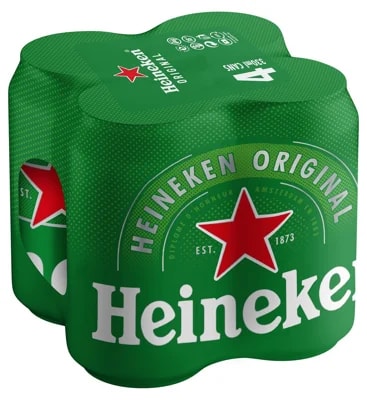 Heineken 4×0,33 l plech