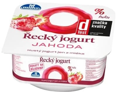 Milko Řecký jogurt 0 % jahoda